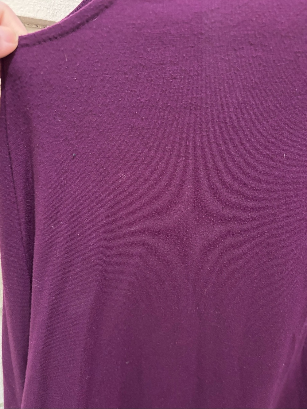 🔥5 for $25🔥 Zenana Premium Plum V-Neck Sleeveless Swing Tunic Dress - Picture 3 of 8